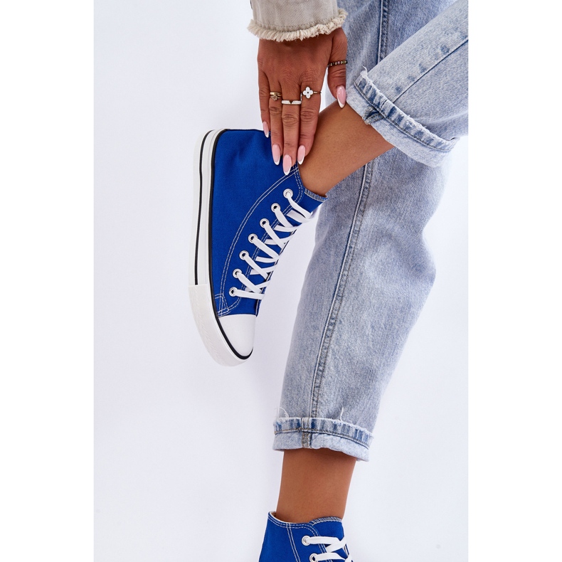 FR1 Zapatillas Clásicas Mujer Altas Azules Remos 2