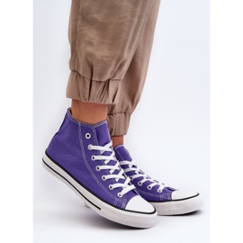 FR1 Zapatillas altas clásicas para mujer Morado Remos violeta 1