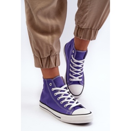 FR1 Zapatillas altas clásicas para mujer Morado Remos violeta 3