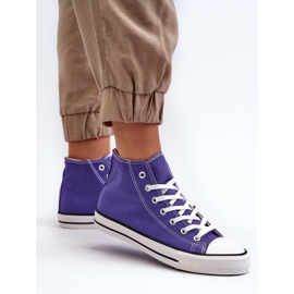 FR1 Zapatillas altas clásicas para mujer Morado Remos violeta 6