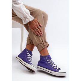 FR1 Zapatillas altas clásicas para mujer Morado Remos violeta 2