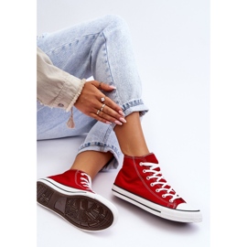 FR1 Zapatillas Altas Clásicas Para Mujer Red Remos rojo 2