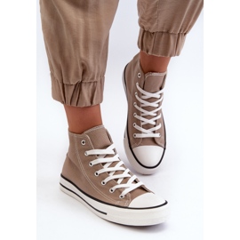 FR1 Zapatillas Altas Clásicas Mujer Beige Remos 4