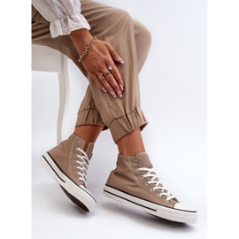 FR1 Zapatillas Altas Clásicas Mujer Beige Remos 5