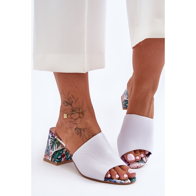 Lewski Shoes Zapatos Mujer Piel Tacones Altos Leski 3209/K Blanco 1