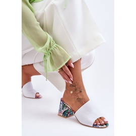 Lewski Shoes Zapatos Mujer Piel Tacones Altos Leski 3209/K Blanco 3