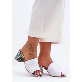 Lewski Shoes Zapatos Mujer Piel Tacones Altos Leski 3209/K Blanco 4