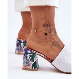 Lewski Shoes Zapatos Mujer Piel Tacones Altos Leski 3209/K Blanco 6
