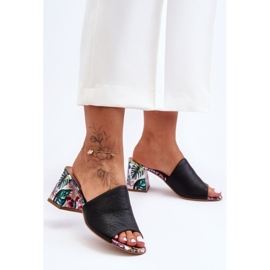 Lewski Shoes Zapatos Mujer Piel Tacones Altos Leski 3209/K Negro 1