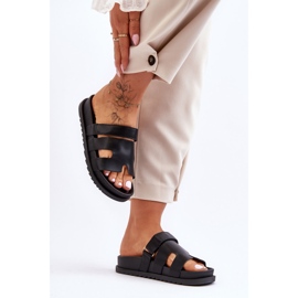 Pantuflas clásicas de mujer Molie negras negro 2 Pantuflas clásicas de mujer Molie negras negro 2