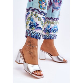Babuchas Clásicas Mujer Piel Plata Loara 1
