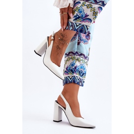 Salón Clásico Peep Toe Blanco My Love 4
