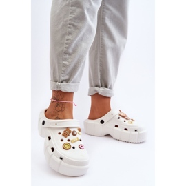 Chanclas De Espuma De Mujer Crocs Con Adornos Blanco Marlett 2 Chanclas De Espuma De Mujer Crocs Con Adornos Blanco Marlett 2