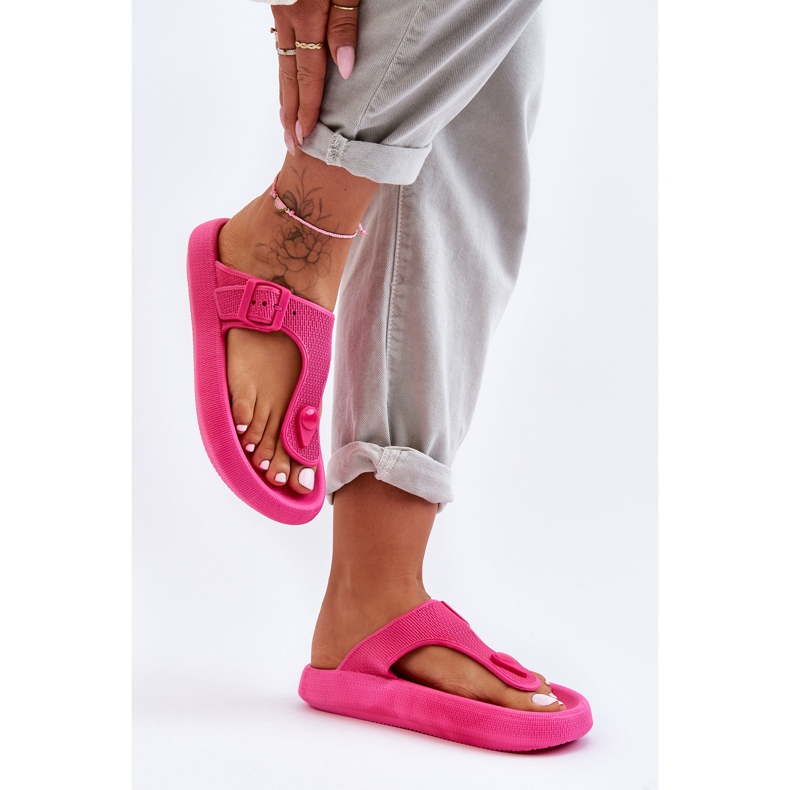 Chanclas De Espuma De Mujer Fuchsia Apollo rosa 2