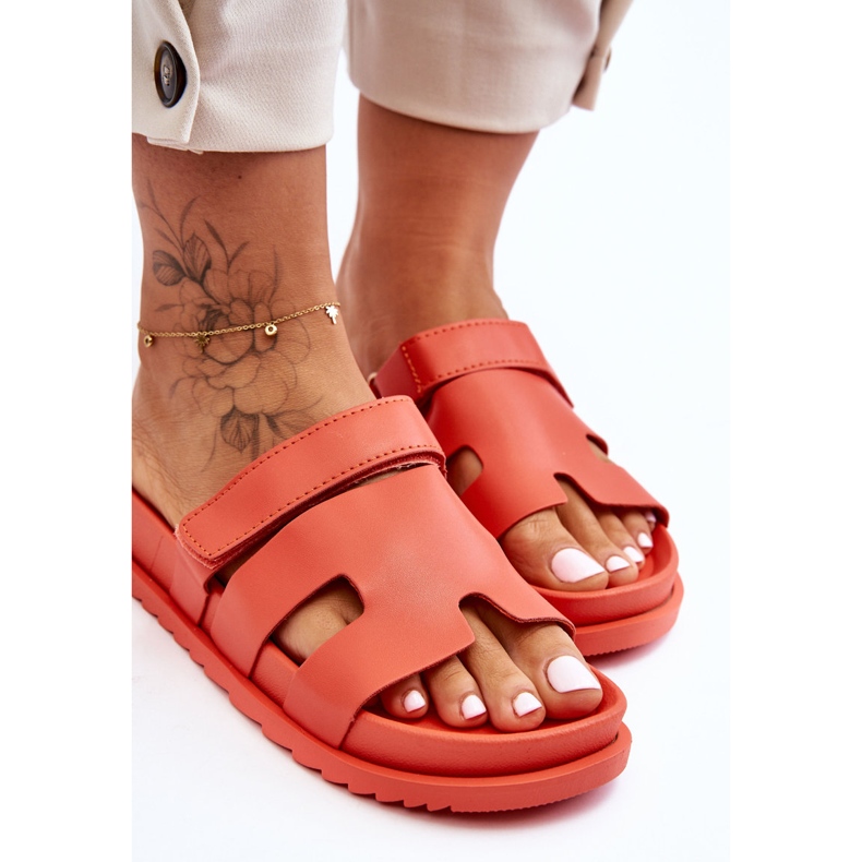 Sandalias Clásicas Mujer Naranja Molie 2