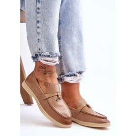 PM1 Mocasines Clásicos Mujer Marrón Cortez 1
