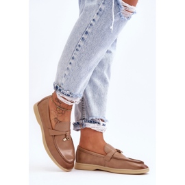 PM1 Mocasines Clásicos Mujer Marrón Cortez 2