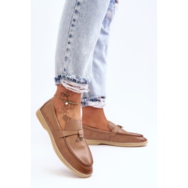PM1 Mocasines Clásicos Mujer Marrón Cortez 4