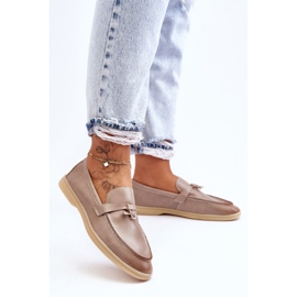 PM1 Mocasines Clásicos Mujer Gris Cortez 2