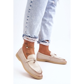 PM1 Mocasines Clásicos Mujer Beige Cortez 1