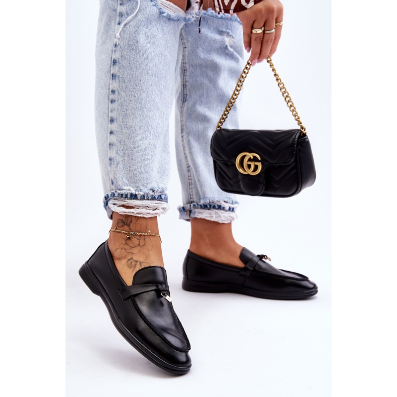 PM1 Mocasines Clásicos Mujer Negro Cortez 1