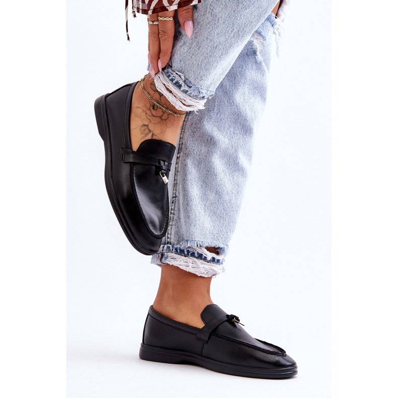 PM1 Mocasines Clásicos Mujer Negro Cortez 2