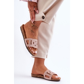 Pantuflas de Mujer con Tachuelas Rosa Evelins rosado 2