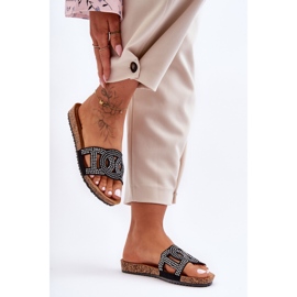 Pantuflas de Mujer con Tachuelas Negras Evelins negro 3
