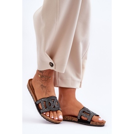 Pantuflas de Mujer con Tachuelas Negras Evelins negro 5