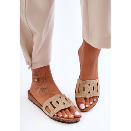 Pantuflas Mujer Tachuelas Beige Evelins 6