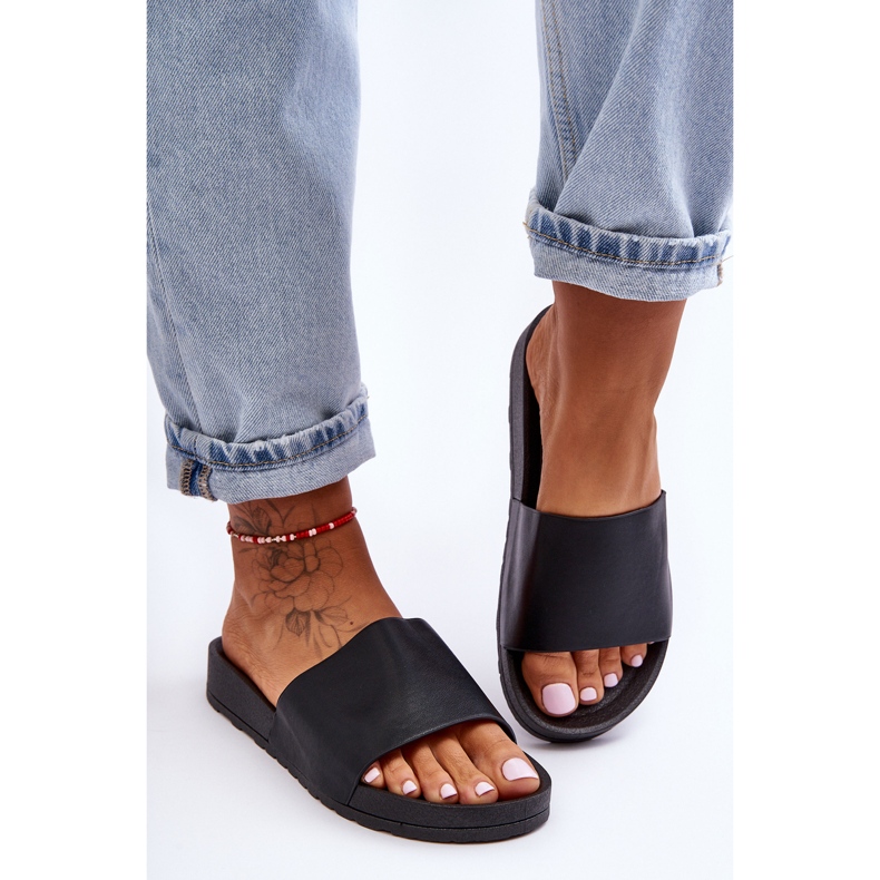 Chanclas Clásicas Mujer Negro Rolien 2