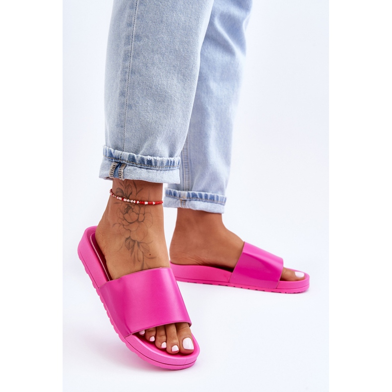 Pantuflas Clásicas Mujer Fucsia Rolien rosa 1