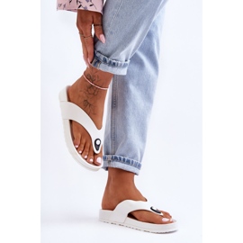 Chanclas Mujer Plataforma Blanco Bellitta 1