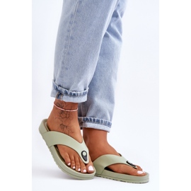 Chanclas Mujer Plataforma Verde Bellitta 3