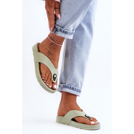 Chanclas Mujer Plataforma Verde Bellitta 2