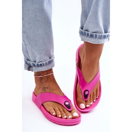 Chanclas Mujer Plataforma Fucsia Bellitta rosado 1