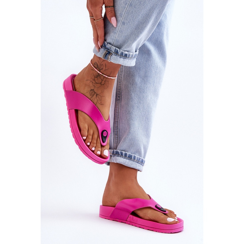 Chanclas Mujer Plataforma Fucsia Bellitta rosado 2