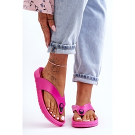 Chanclas Mujer Plataforma Fucsia Bellitta rosado 5