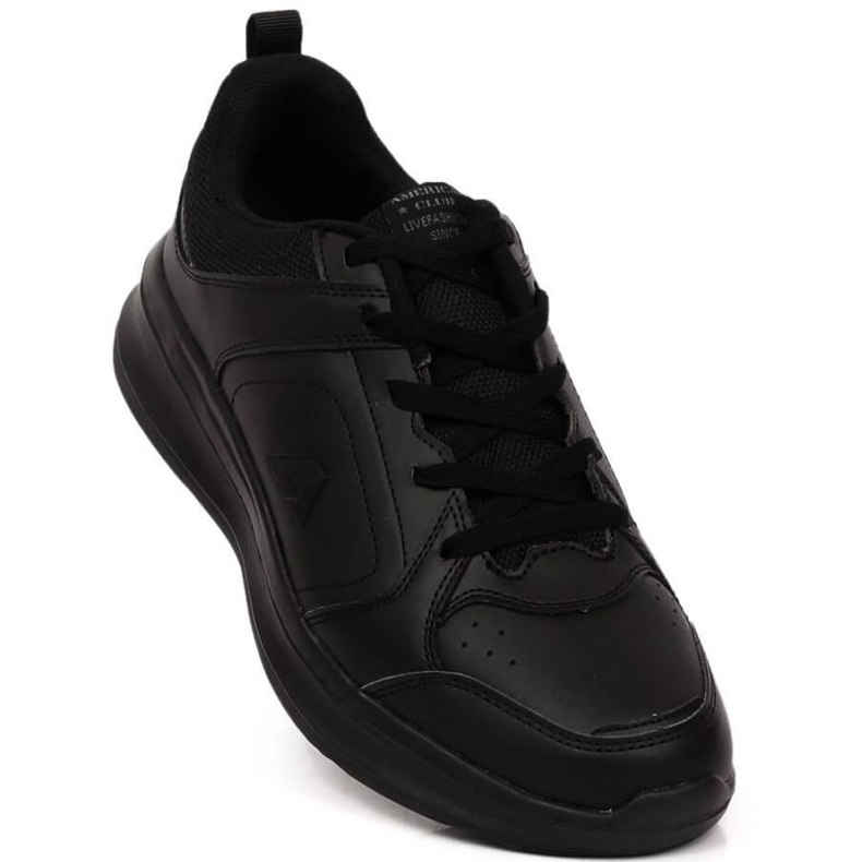 Deportivas American Club M AM923 piel negra negro 1