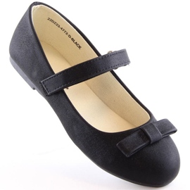 Bailarinas velcro eVento Jr EVE407C negro 1