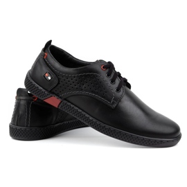Olivier Zapatos casual de hombre 302GT negro 5