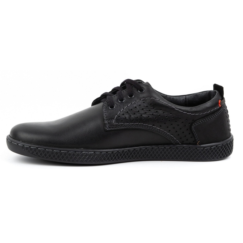 Olivier Zapatos casual de hombre 302GT negro 1