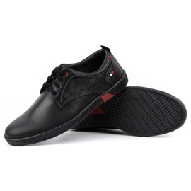 Olivier Zapatos casual de hombre 302GT negro 3