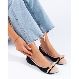 Bailarinas de mujer con lazo Shelovet negro 1