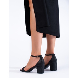 Sandalias negras tacón Shelovet negro 3