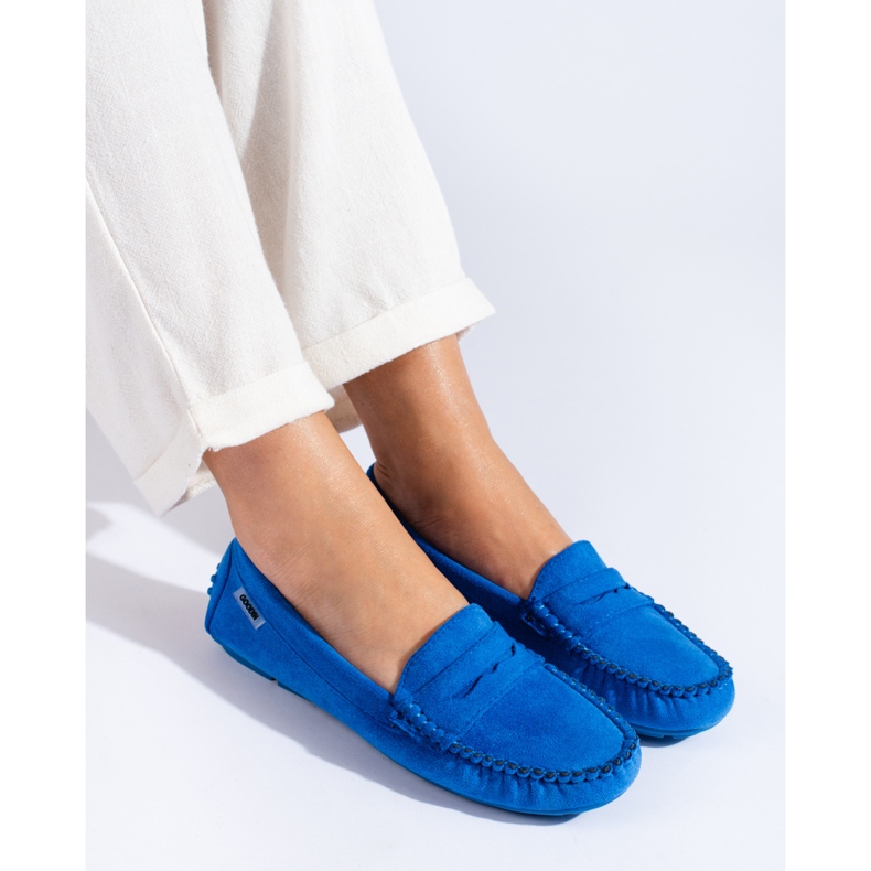 Goodin Mocasines en ante azul de Shelovet 1