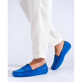 Goodin Mocasines en ante azul de Shelovet 2