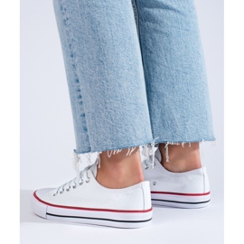 Zapatillas clásicas blancas Shelovet blanco 3
