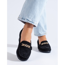 Zapatos de cuña en ante negros de Shelovet 2