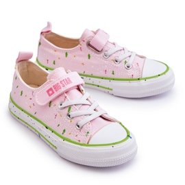 Deportivas Infantiles Velcros Big Star LL374064 Rosa rosado 6
